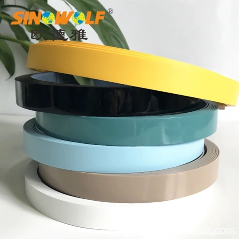 kitchen cabinet woodgrain pvc edge banding tape1