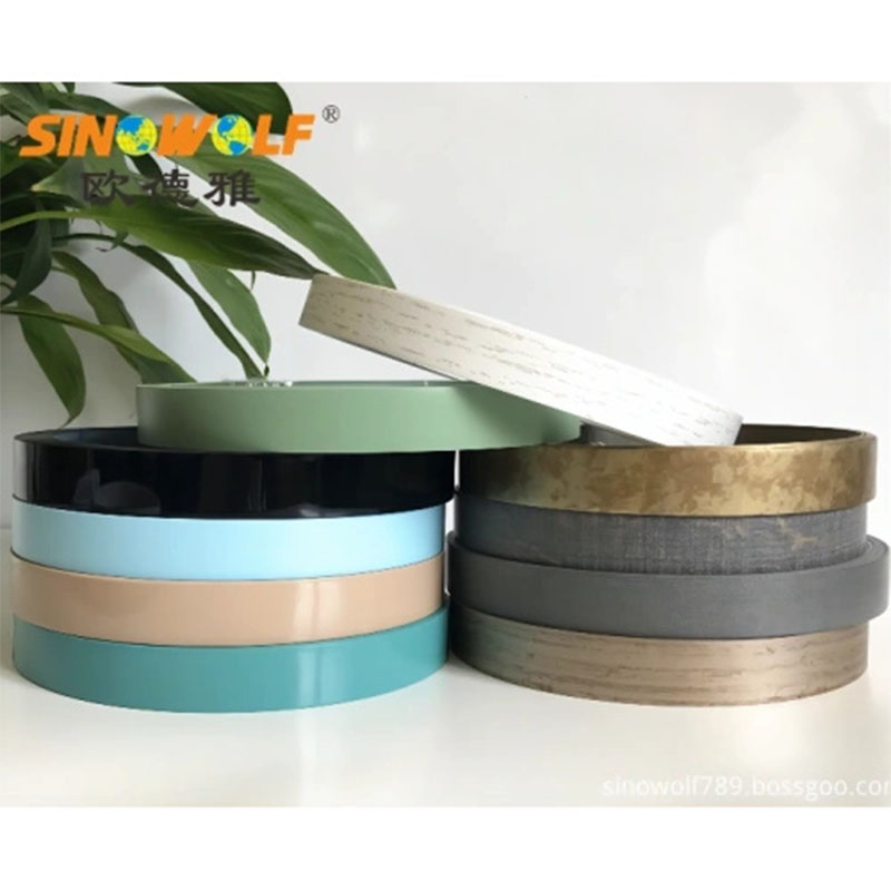 kitchen cabinet woodgrain pvc edge banding tape2